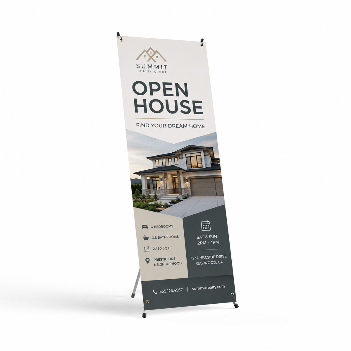 Adjustable X-Stand Banner