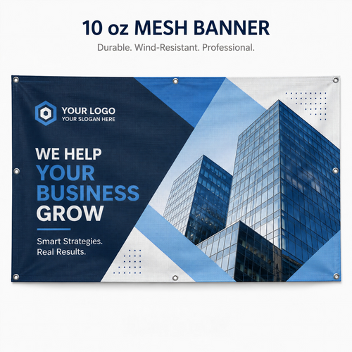 10 oz Mesh Banner