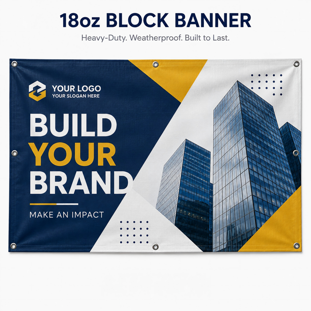 18 oz Blockout Banner